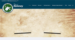 Desktop Screenshot of cityofromney.com